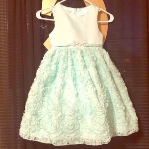 Girls teal Easter dress